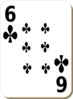 Six Of Clubs Clip Art